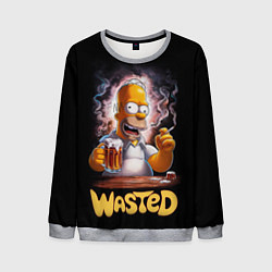 Свитшот мужской Homer - wasted, цвет: 3D-меланж