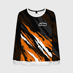 Мужской свитшот KTM - Рваный гексагон
