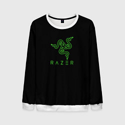 Свитшот мужской Razer logo brend, цвет: 3D-белый