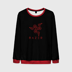 Мужской свитшот Razer red logo