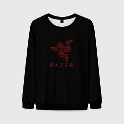 Мужской свитшот Razer red logo