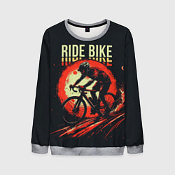 Свитшот мужской Ride bike, цвет: 3D-меланж