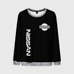 Мужской свитшот Nissan logo white auto