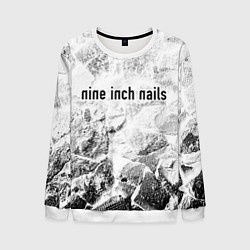 Мужской свитшот Nine Inch Nails white graphite