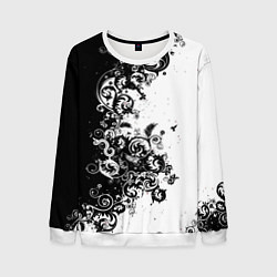 Мужской свитшот Чёрно белый стильный узор