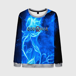 Мужской свитшот God of war neon flower