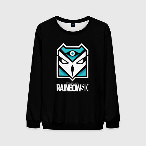 Мужской свитшот Том Кленси радуга 6 юбисофт / 3D-Черный – фото 1
