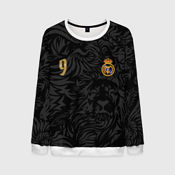 Свитшот мужской Килиан Мбаппе номер 9 Реал Мадрид, цвет: 3D-белый