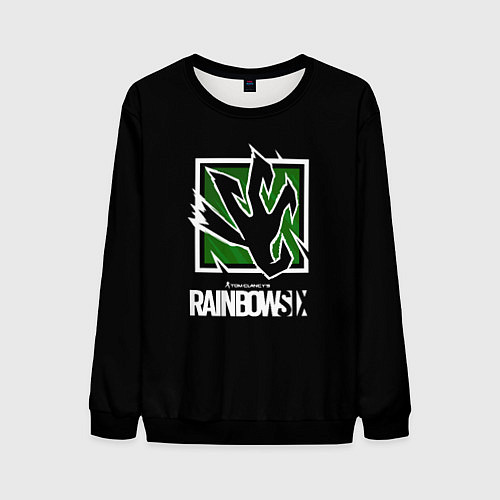 Мужской свитшот Ubisoft game rainbow six / 3D-Черный – фото 1