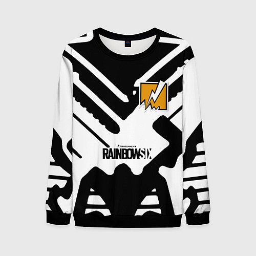 Мужской свитшот Rainbow six паттерн дигл / 3D-Черный – фото 1