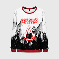 Свитшот мужской Assassins Creed огненное лого гейм, цвет: 3D-красный