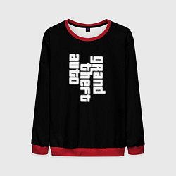 Свитшот мужской Grand theft auto logo, цвет: 3D-красный