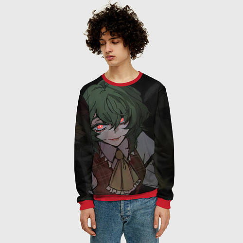 Мужской свитшот Touhou Project Юка Кадзами / 3D-Красный – фото 3