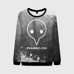 Свитшот мужской Evangelion - grey gradient, цвет: 3D-черный