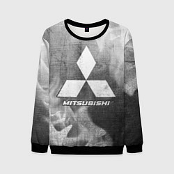 Свитшот мужской Mitsubishi - grey gradient, цвет: 3D-черный