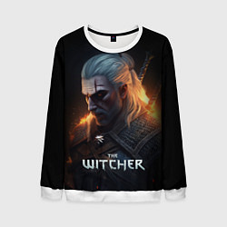 Мужской свитшот The Witcher and fire