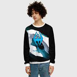 Свитшот мужской The Elder Scrolls краски текстура, цвет: 3D-белый — фото 2