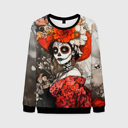 Свитшот мужской Катрина в красном, цвет: 3D-черный