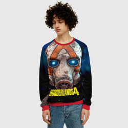 Свитшот мужской Маска в руке Borderlands 4, цвет: 3D-красный — фото 2