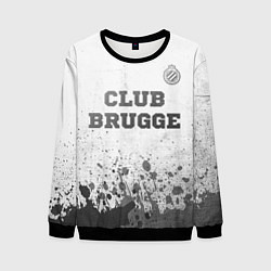 Свитшот мужской Club Brugge - white gradient посередине, цвет: 3D-черный