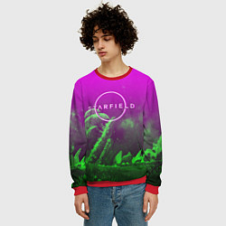 Свитшот мужской Starfield space rpg, цвет: 3D-красный — фото 2