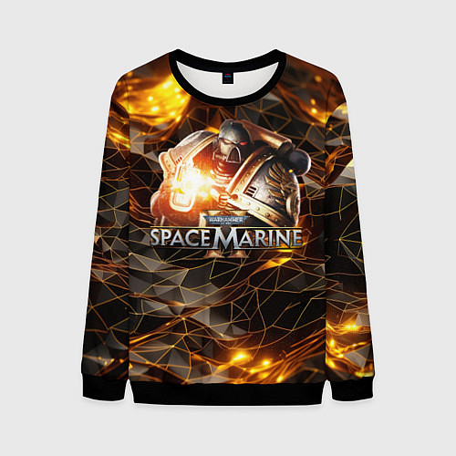 Мужской свитшот Warhammer 40000 space marine 2 / 3D-Черный – фото 1