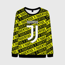 Свитшот мужской Juventus pattern fc, цвет: 3D-черный