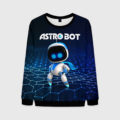 Мужской свитшот Астро бот / 3D-Черный – фото 1