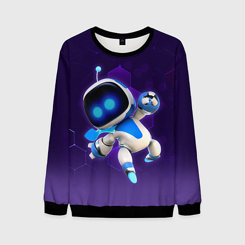 Мужской свитшот Mascot - Astro Bot / 3D-Черный – фото 1