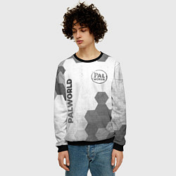 Свитшот мужской Palworld - white gradient вертикально, цвет: 3D-черный — фото 2