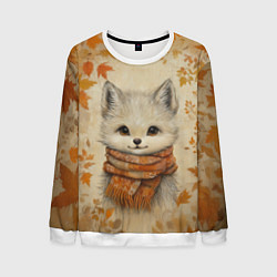 Мужской свитшот Волчонок в шарфе