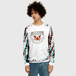 Свитшот мужской State of decay краски, цвет: 3D-белый — фото 2