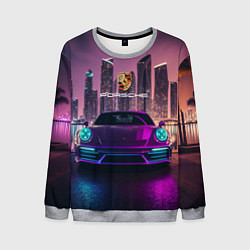 Свитшот мужской Porshe big city, цвет: 3D-меланж