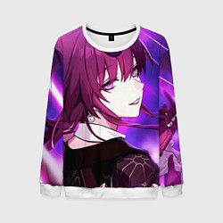 Свитшот мужской Honkai Star Rail Kafka violet light, цвет: 3D-белый