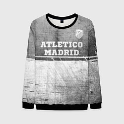 Свитшот мужской Atletico Madrid - grey gradient посередине, цвет: 3D-черный