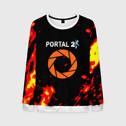 Мужской свитшот Portal огненная лава