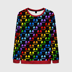 Свитшот мужской Marshmello pattern neon, цвет: 3D-красный