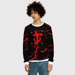 Свитшот мужской Doom молнии, цвет: 3D-белый — фото 2