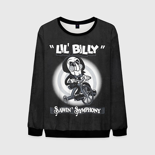 Мужской свитшот Lil Billy - Saw / 3D-Черный – фото 1