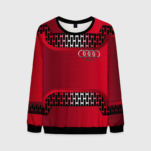 Мужской свитшот Audi metal steel / 3D-Черный – фото 1