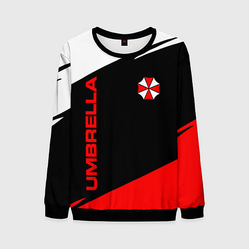 Мужской свитшот Umbrella corporation - resident evil / 3D-Черный – фото 1