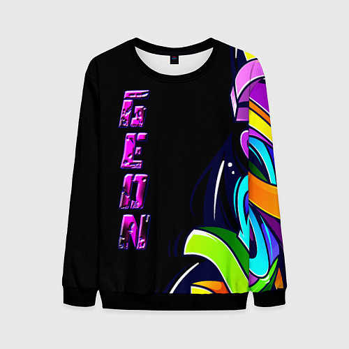 Мужской свитшот Geon Enduro graffitti / 3D-Черный – фото 1