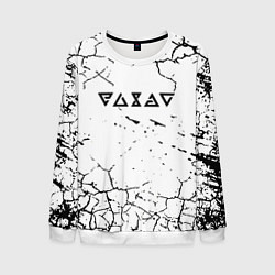 Мужской свитшот Ведьмак трещины в земле