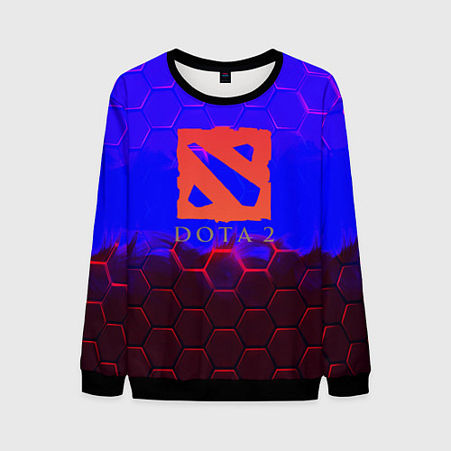 Мужской свитшот Dota 2 броня текстура / 3D-Черный – фото 1
