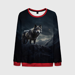 Мужской свитшот Волк в горах