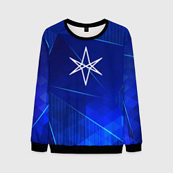 Свитшот мужской Bring Me the Horizon blue poly, цвет: 3D-черный