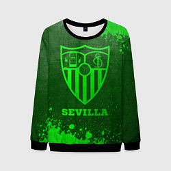 Свитшот мужской Sevilla - green gradient, цвет: 3D-черный