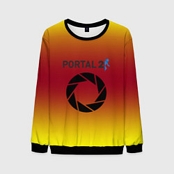 Мужской свитшот Portal 2 gradient