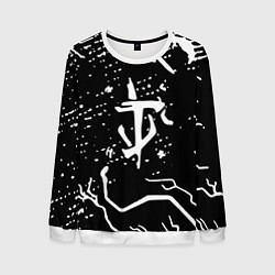 Свитшот мужской Doom шторм краски, цвет: 3D-белый