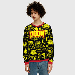 Свитшот мужской Doom x Witcher, цвет: 3D-красный — фото 2